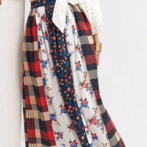 Let Me Be Contrast Maxi Skirt